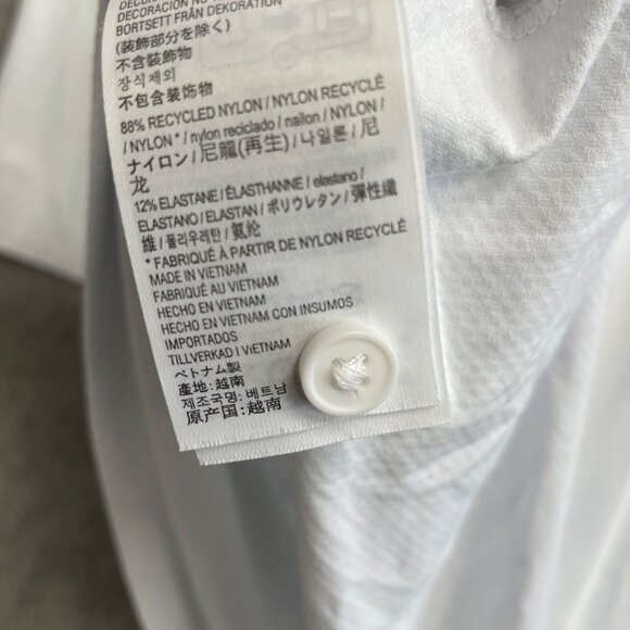 NWOT Kirkland Signature Men's XL White Active Polo Shirt - Picture 5 of 7